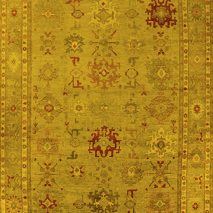 Oriental Yellow Industrial Rug, urb2004yw