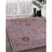 Machine Washable Industrial Modern Raspberry Purple Rug in a Family Room, wshurb2004