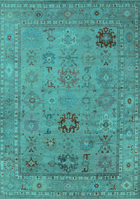 Oriental Turquoise Industrial Rug, urb2004turq