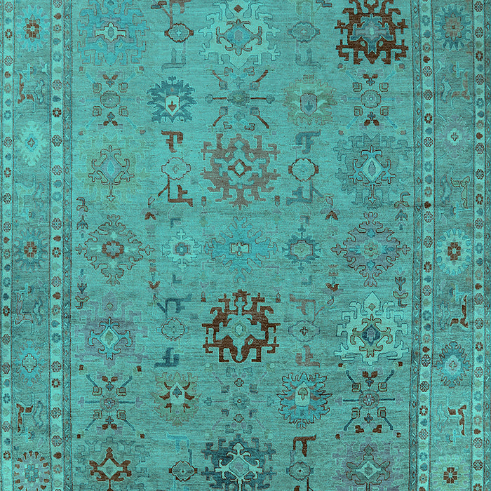 Oriental Turquoise Industrial Rug, urb2004turq