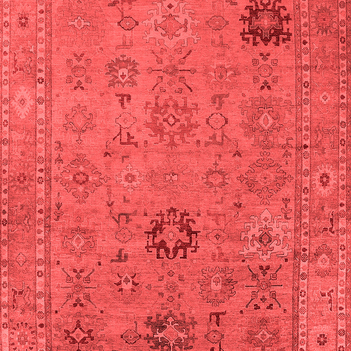 Machine Washable Oriental Red Industrial Rug, wshurb2004red