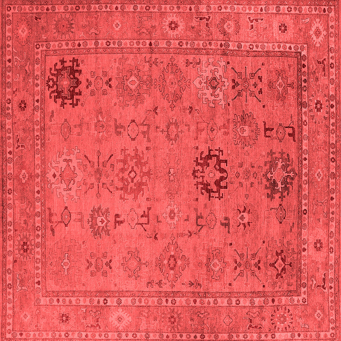 Machine Washable Oriental Red Industrial Rug, wshurb2004red