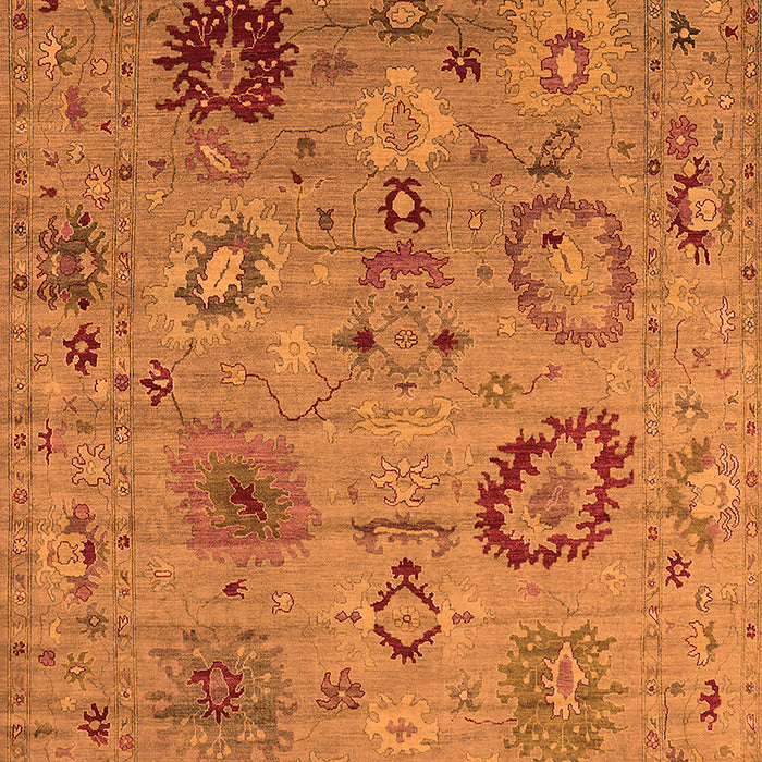 Machine Washable Oriental Orange Industrial Area Rugs, wshurb2005org