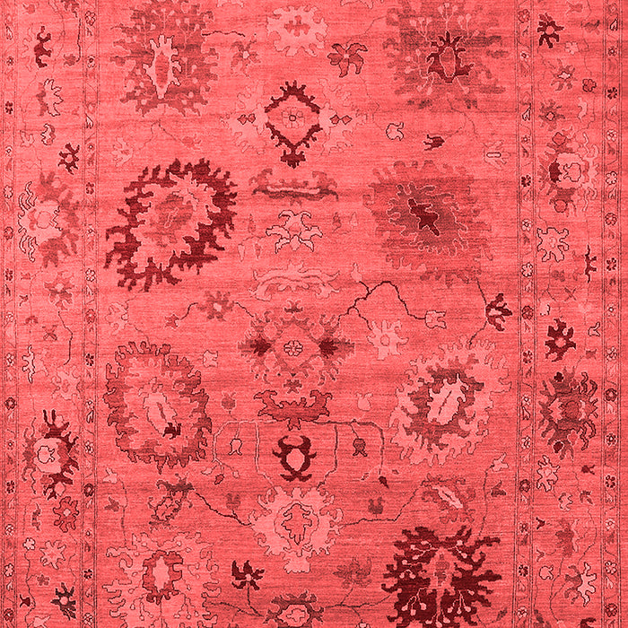Machine Washable Oriental Red Industrial Rug, wshurb2005red