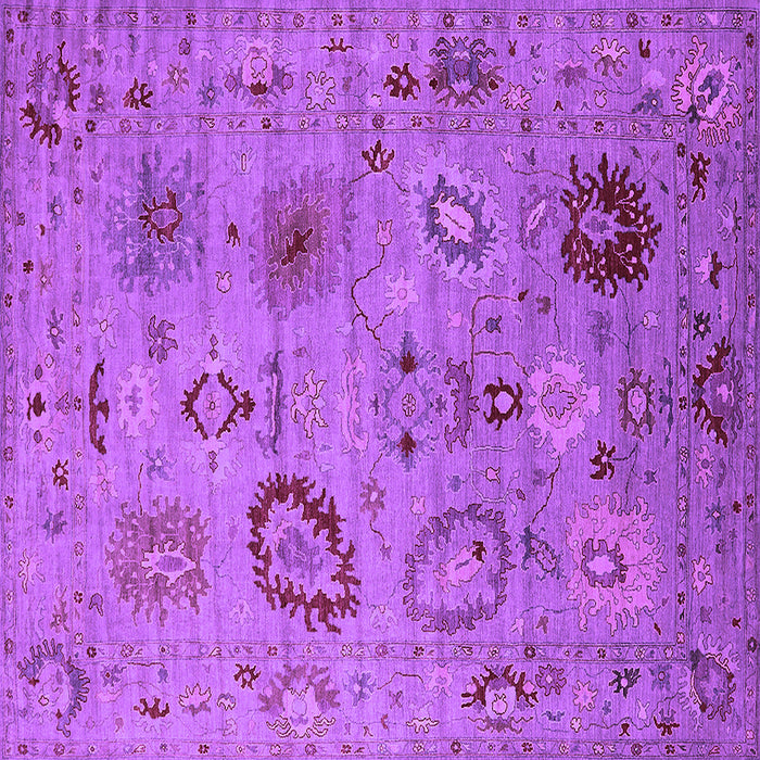 Square Oriental Purple Industrial Rug, urb2005pur