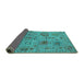 Sideview of Oriental Turquoise Industrial Rug, urb2005turq