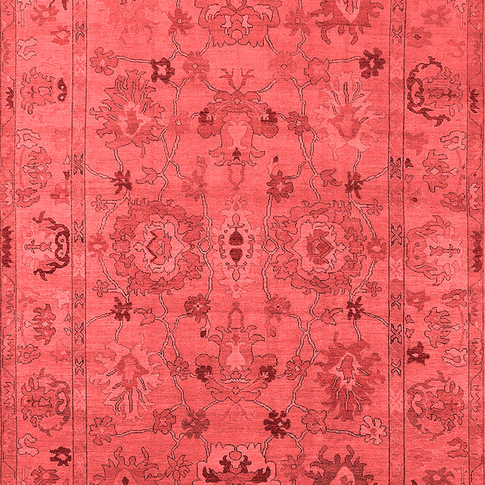 Machine Washable Oriental Red Industrial Rug, wshurb2006red