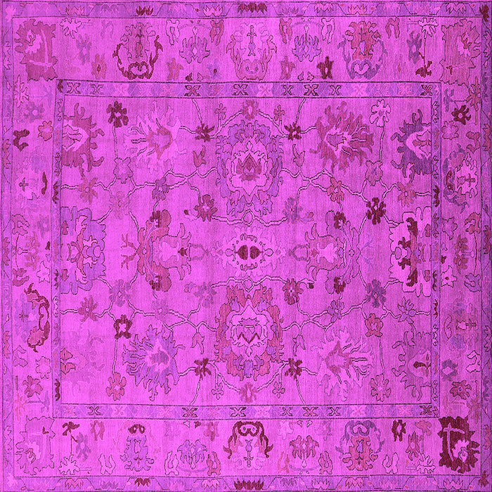 Square Oriental Pink Industrial Rug, urb2006pnk