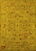 Oriental Yellow Industrial Rug, urb2006yw