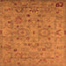 Square Oriental Orange Industrial Rug, urb2006org