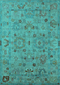 Oriental Turquoise Industrial Rug, urb2006turq