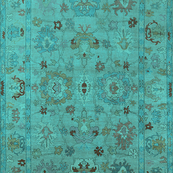 Oriental Turquoise Industrial Rug, urb2006turq