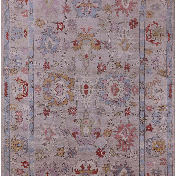 Machine Washable Industrial Modern Mauve Taupe Purple Rug, wshurb2006