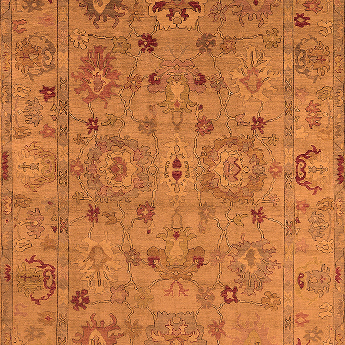 Machine Washable Oriental Orange Industrial Area Rugs, wshurb2006org