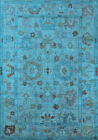 Oriental Light Blue Industrial Rug, urb2006lblu