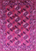 Machine Washable Oriental Pink Industrial Rug, wshurb2007pnk