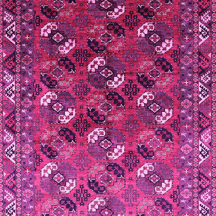 Machine Washable Oriental Pink Industrial Rug, wshurb2007pnk