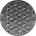 Round Oriental Gray Industrial Rug, urb2007gry