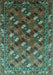 Oriental Turquoise Industrial Rug, urb2007turq