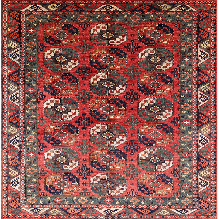 Square Machine Washable Industrial Modern Dark Almond Brown Rug, wshurb2007