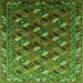 Square Oriental Green Industrial Rug, urb2007grn