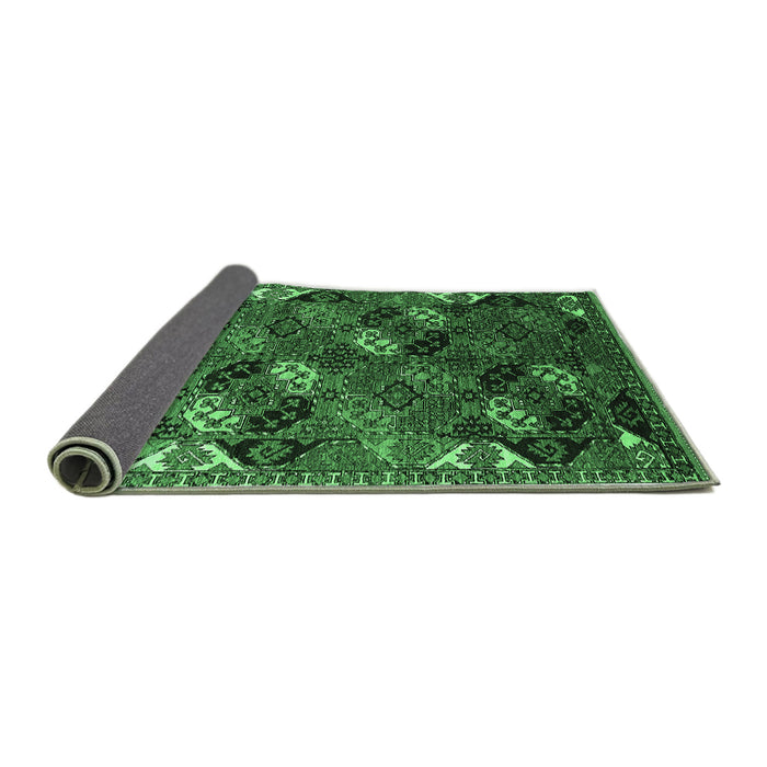 Sideview of Oriental Emerald Green Industrial Rug, urb2008emgrn