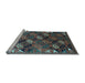 Sideview of Machine Washable Oriental Light Blue Industrial Rug, wshurb2008lblu