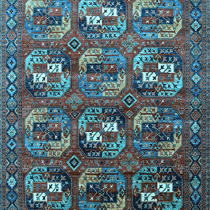 Oriental Light Blue Industrial Rug, urb2009lblu