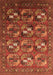 Machine Washable Oriental Orange Industrial Area Rugs, wshurb2009org