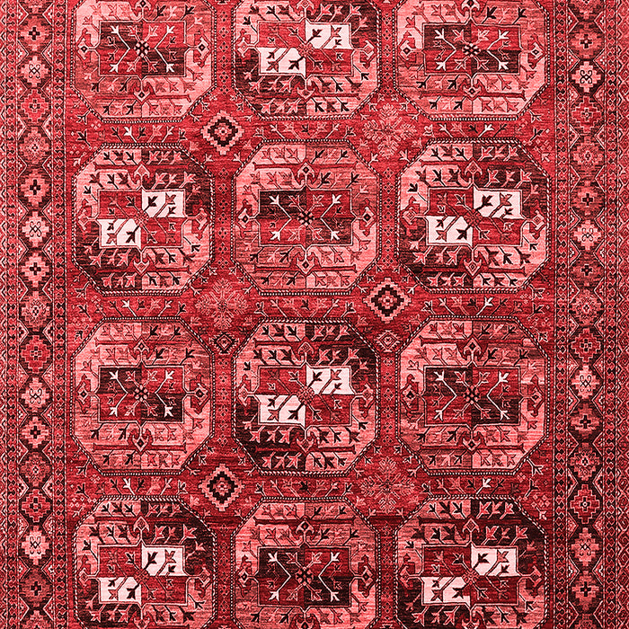 Machine Washable Oriental Red Industrial Rug, wshurb2009red