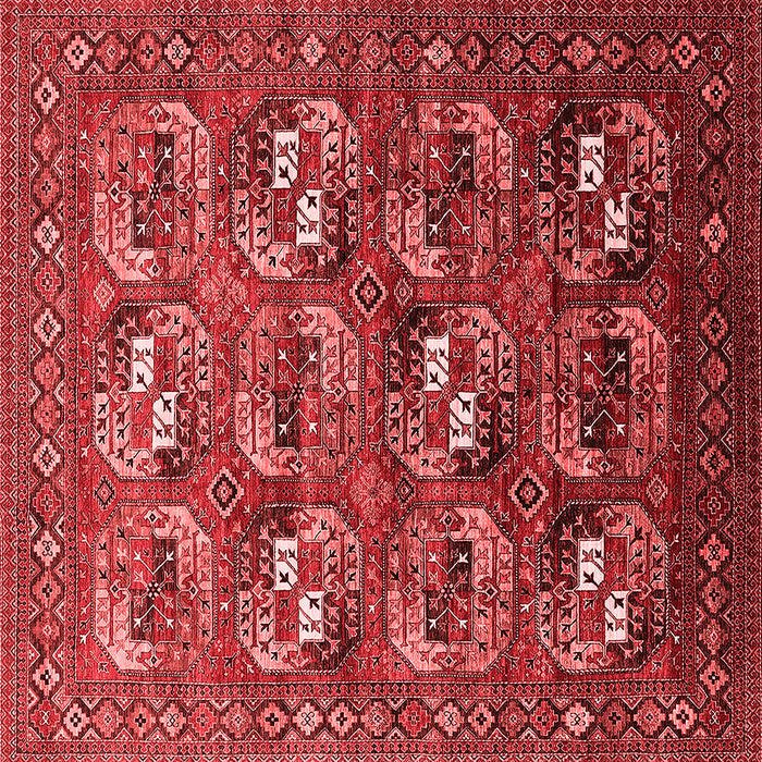 Machine Washable Oriental Red Industrial Rug, wshurb2009red