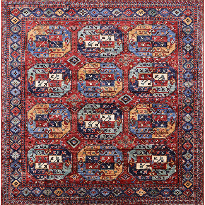 Square Machine Washable Industrial Modern Rosy Pink Rug, wshurb2009