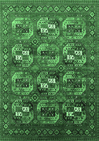 Oriental Emerald Green Industrial Rug, urb2009emgrn