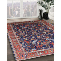 Mid-Century Modern Pink Oriental Rug, urb2010