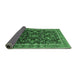 Sideview of Oriental Emerald Green Industrial Rug, urb2010emgrn