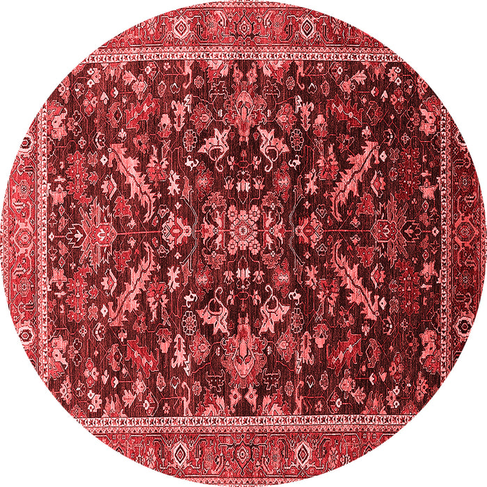 Machine Washable Oriental Red Industrial Rug, wshurb2010red