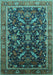 Oriental Turquoise Industrial Rug, urb2010turq