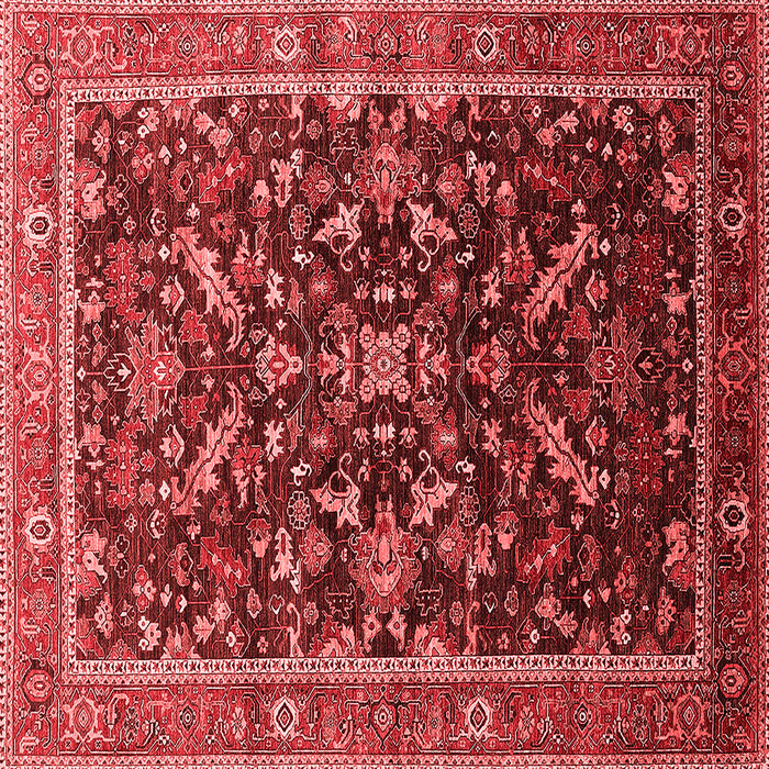 Machine Washable Oriental Red Industrial Rug, wshurb2010red