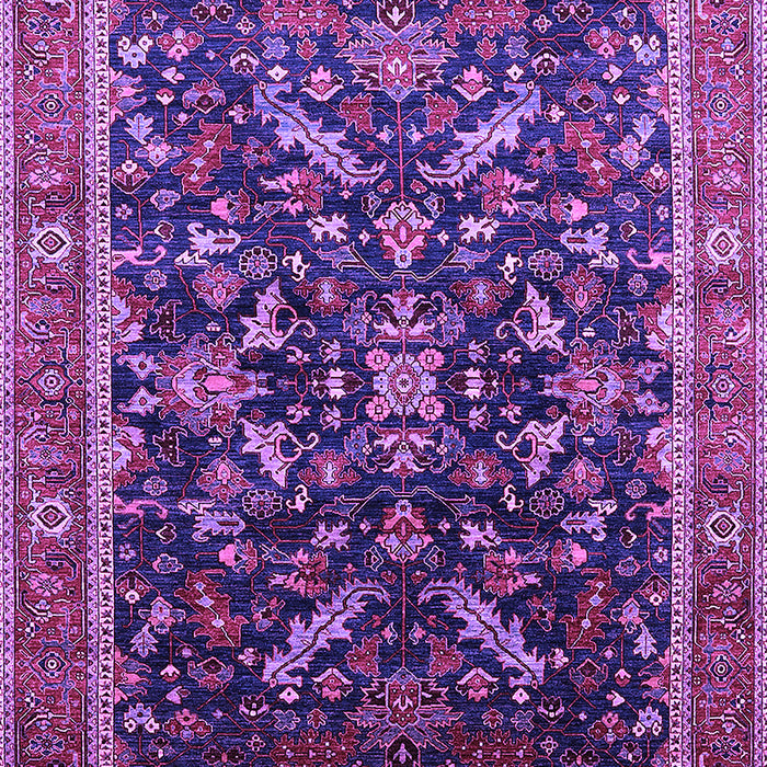 Machine Washable Oriental Purple Industrial Area Rugs, wshurb2010pur