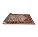 Sideview of Mid-Century Modern Light Copper Gold Oriental Rug, urb2011