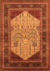 Oriental Orange Industrial Rug, urb2011org