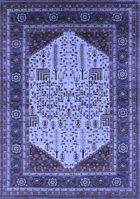 Oriental Blue Industrial Rug, urb2011blu