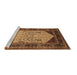 Sideview of Machine Washable Oriental Brown Industrial Rug, wshurb2011brn