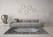 Machine Washable Oriental Gray Industrial Rug in a Living Room,, wshurb2011gry