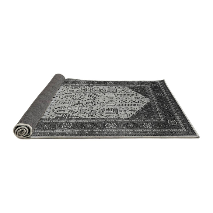 Sideview of Oriental Gray Industrial Rug, urb2011gry