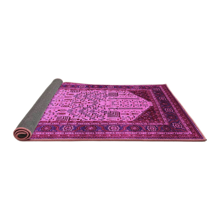 Sideview of Oriental Pink Industrial Rug, urb2011pnk