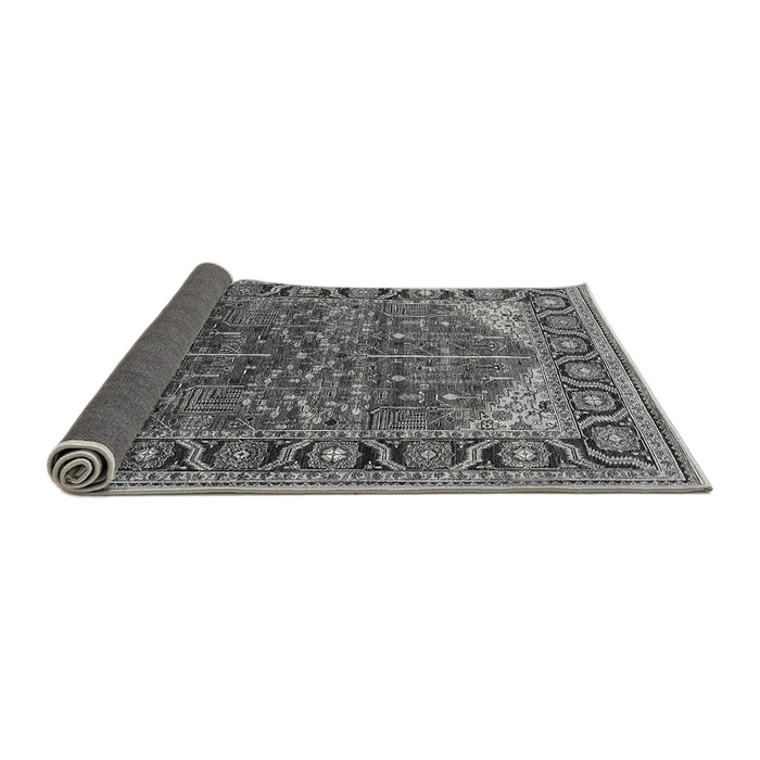 Sideview of Oriental Gray Industrial Rug, urb2012gry