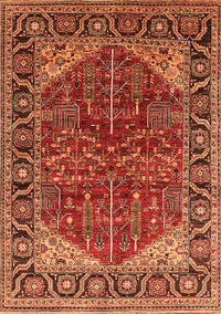 Oriental Orange Industrial Rug, urb2012org