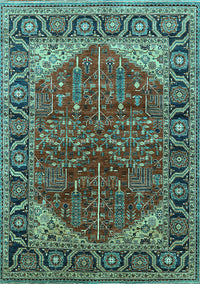 Oriental Turquoise Industrial Rug, urb2012turq