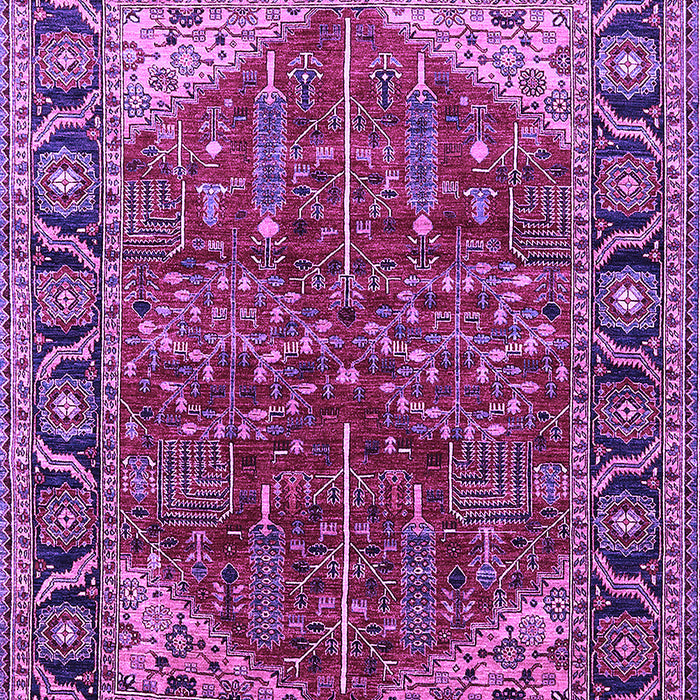 Machine Washable Oriental Purple Industrial Area Rugs, wshurb2012pur
